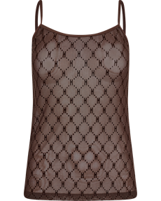 HYPE THE DETAIL SINGLET, MESH SINGLET, BROWN